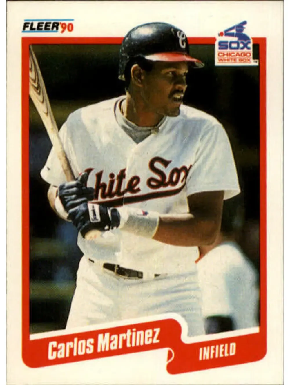 1990 Carlos Martinez Fleer Baseball Card #540